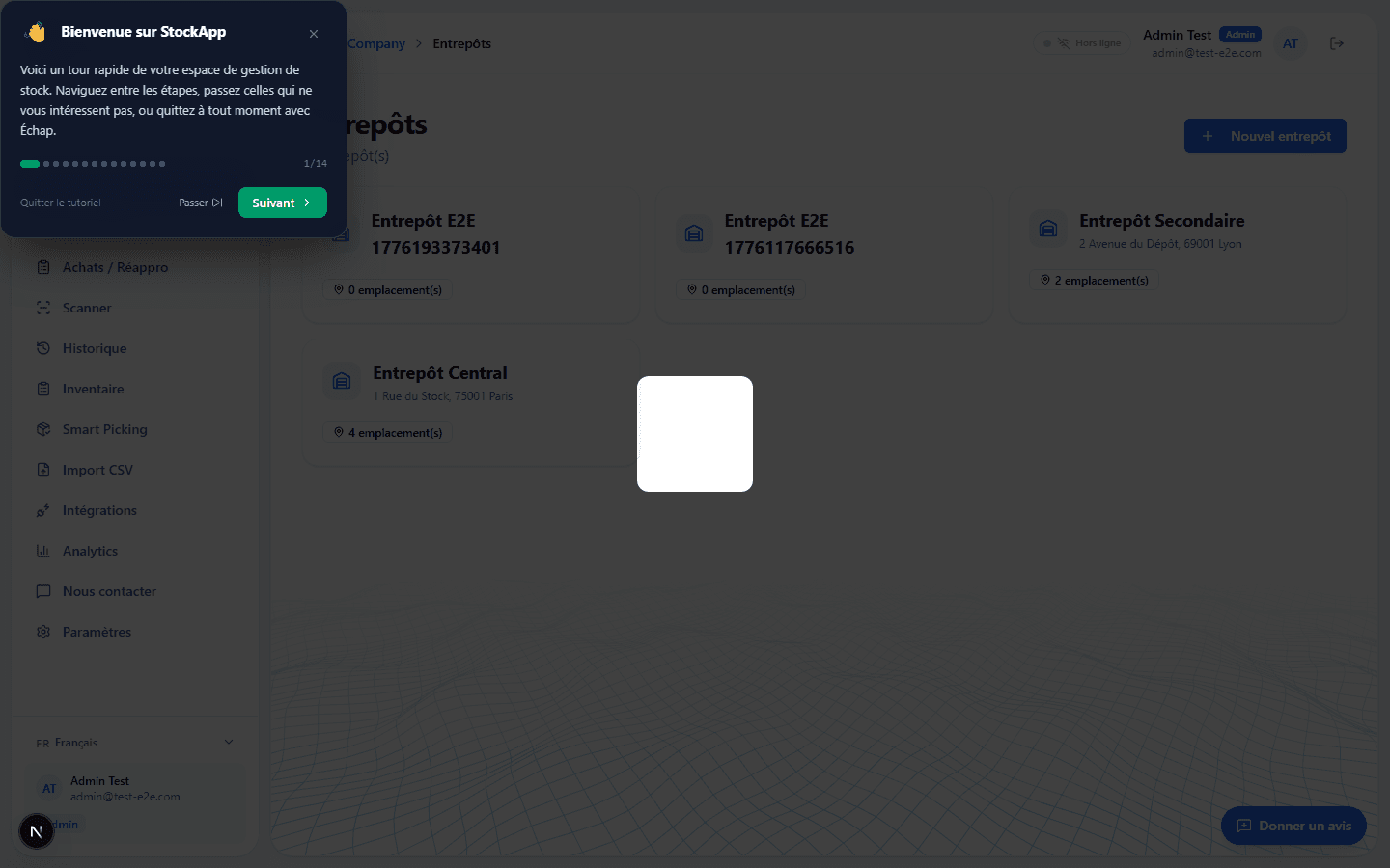 Entrepôts & emplacements